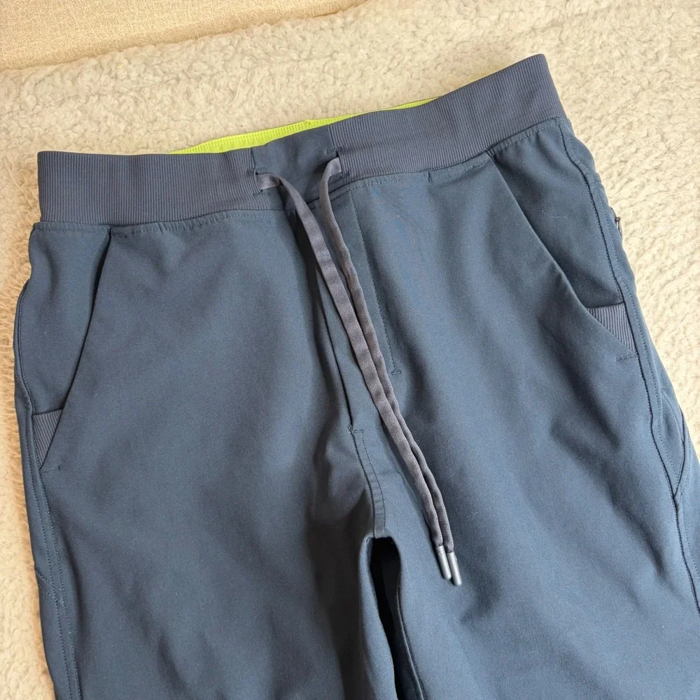 Birddogs Mens L Navy Blue Joggers Built-in Liner Drawstring Waist Athletic Pants